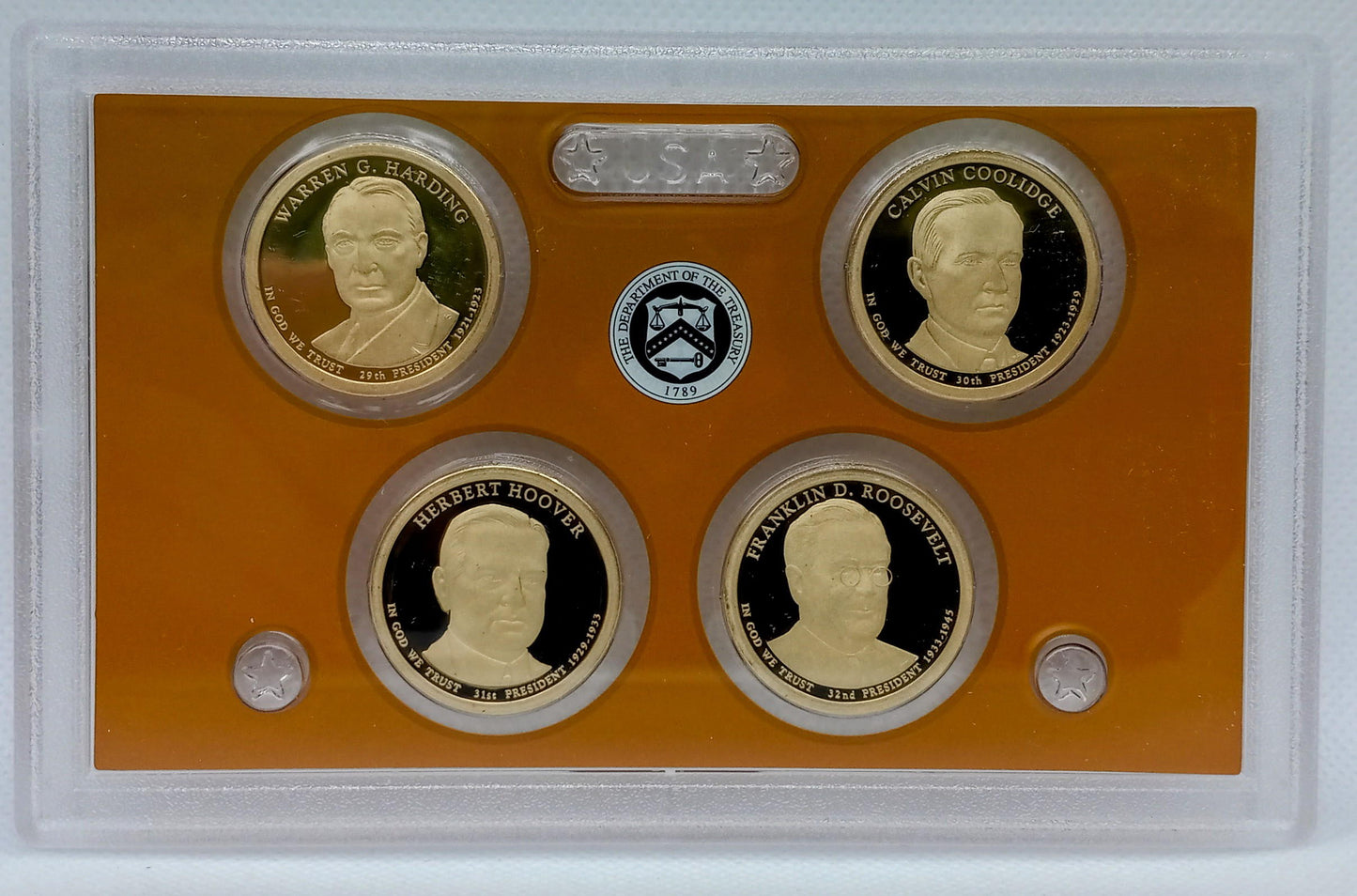 2014 United States Mint PRESIDENTIAL DOLLAR COIN PROOF SET With OGP & COA!