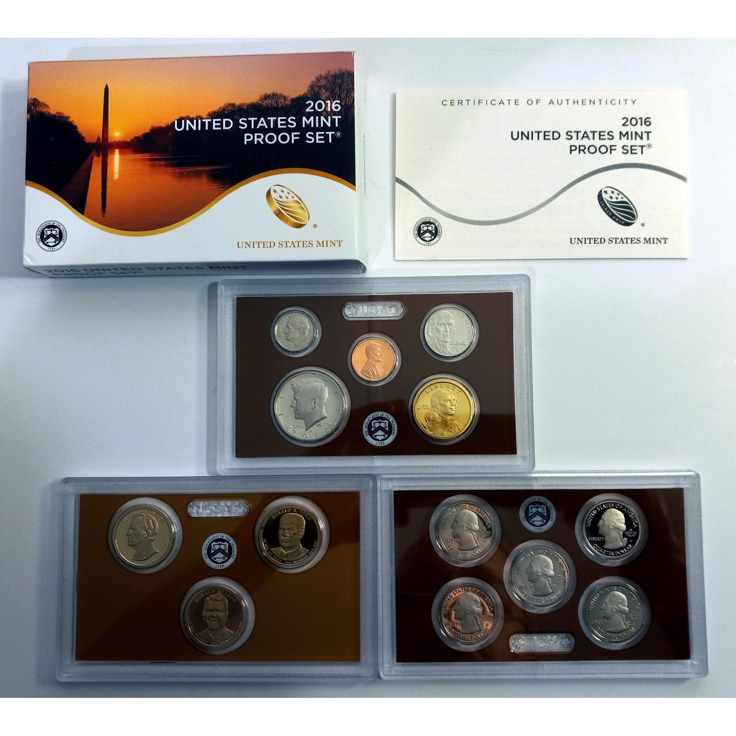 2016 United States Mint PROOF SET ( CLAD ) With OGP & COA!