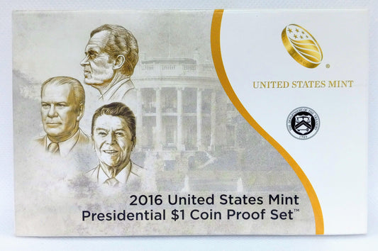 2016 United States Mint PRESIDENTIAL DOLLAR COIN PROOF SET With OGP & COA!