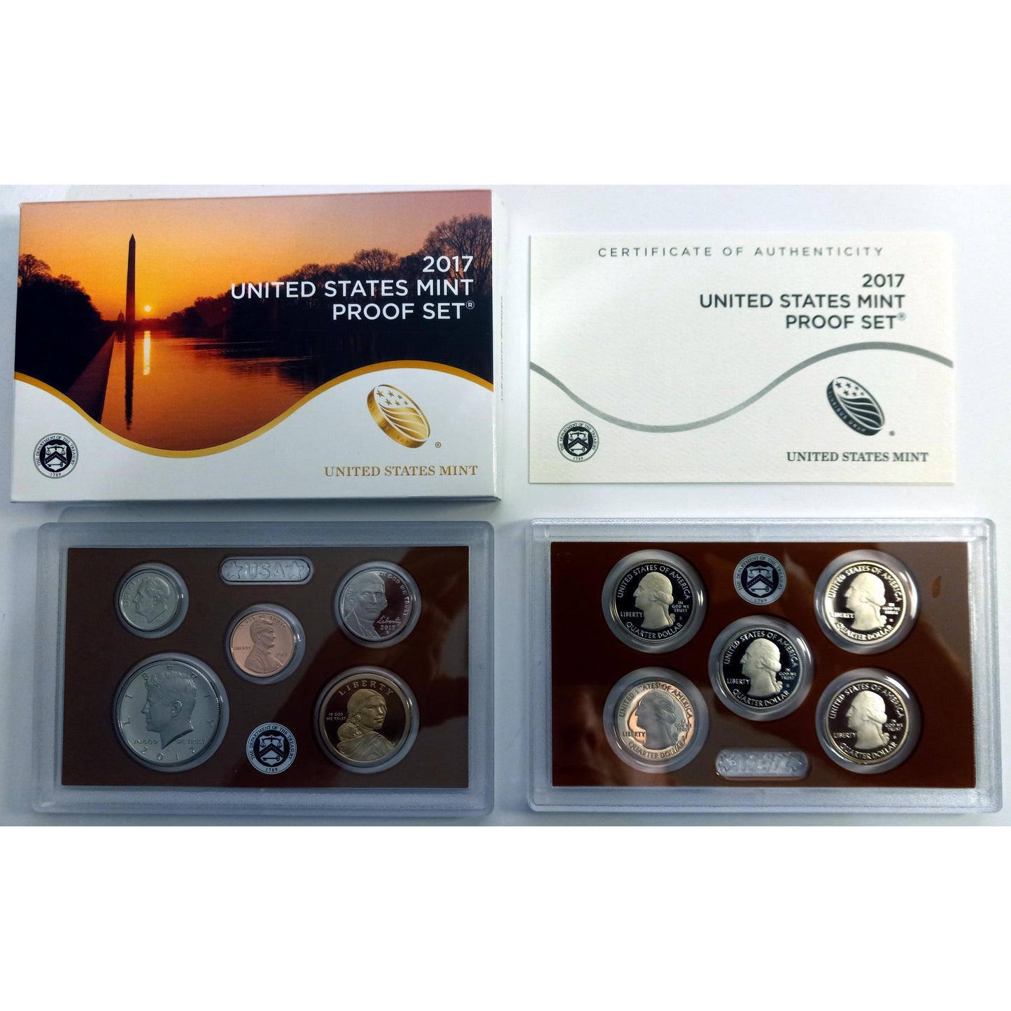 2017 United States Mint PROOF SET ( CLAD ) With OGP & COA!