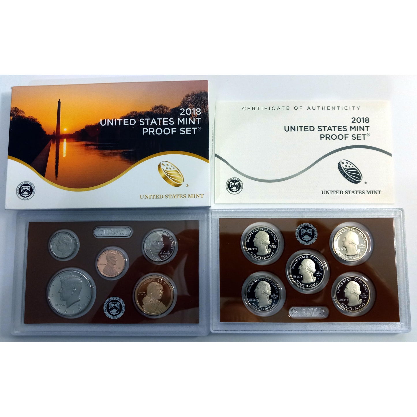 2018 United States Mint PROOF SET ( CLAD ) With OGP & COA!