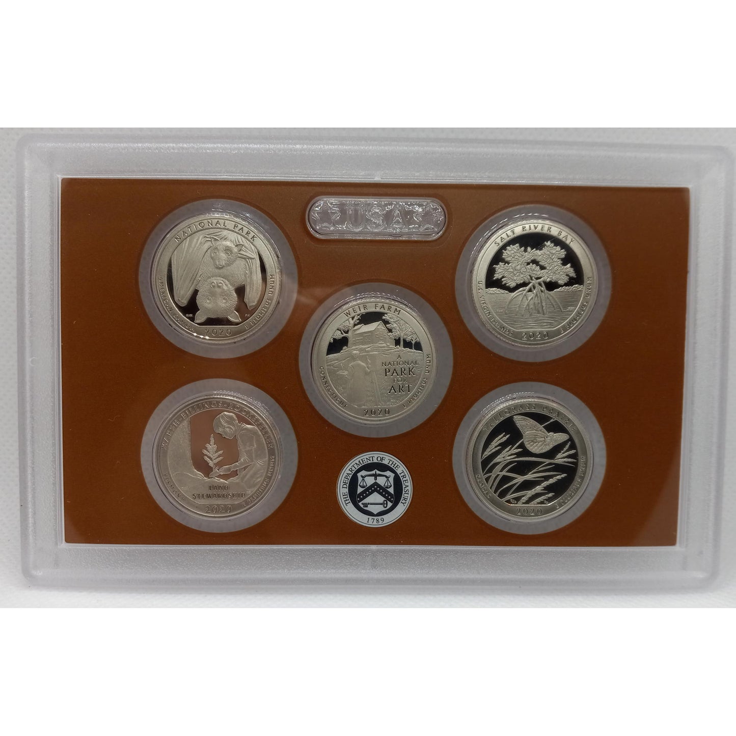 2020 United States Mint PROOF SET ( CLAD ) with PROOF W NICKEL - OGP & COA!